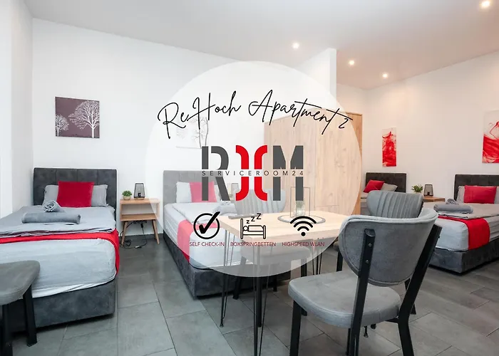 Lejlighed Serviceroom24 - 2 In Hoch Wlan - Smart-tv - 24-7 Check-in Und Kueche